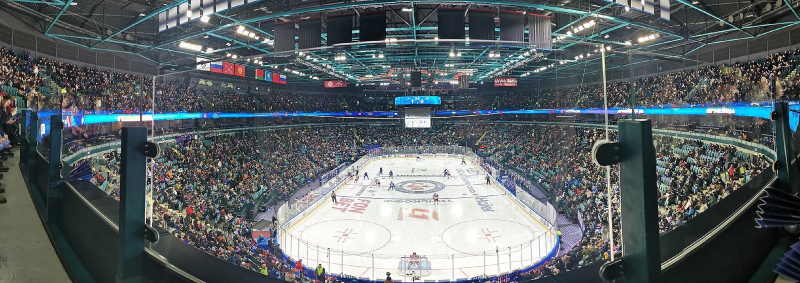 The Ice Palace during a hockey game