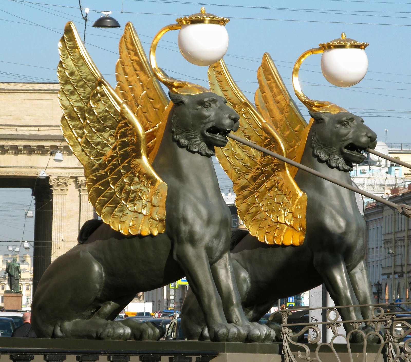 The griffins of Bank Bridge