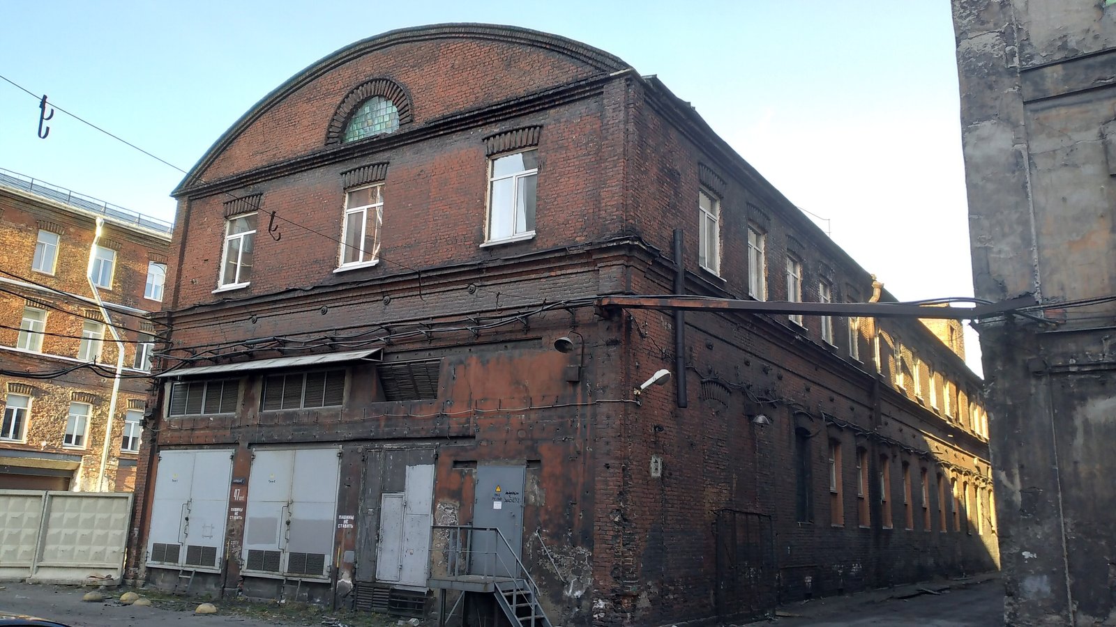 A red-brick block of the Red Triangle factory
