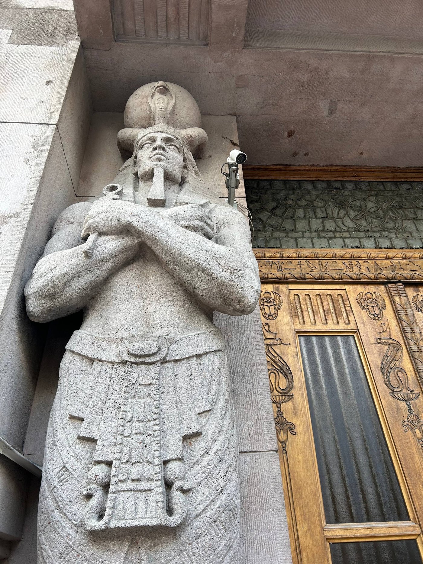 Atlantes of the Egyptian House on Zakharyevskaya Street