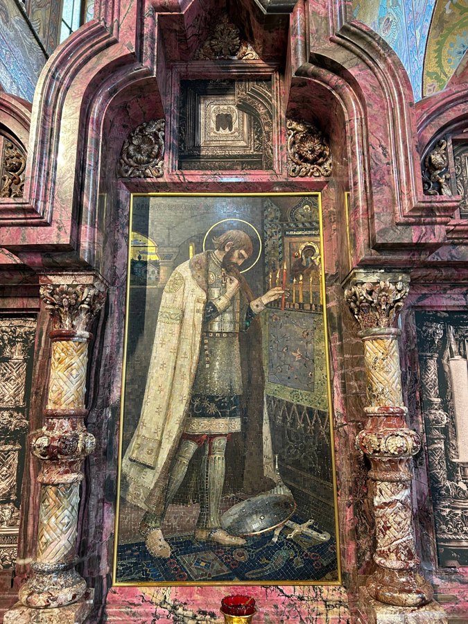 Mosaic interior of the Church of the Savior on Spilled Blood