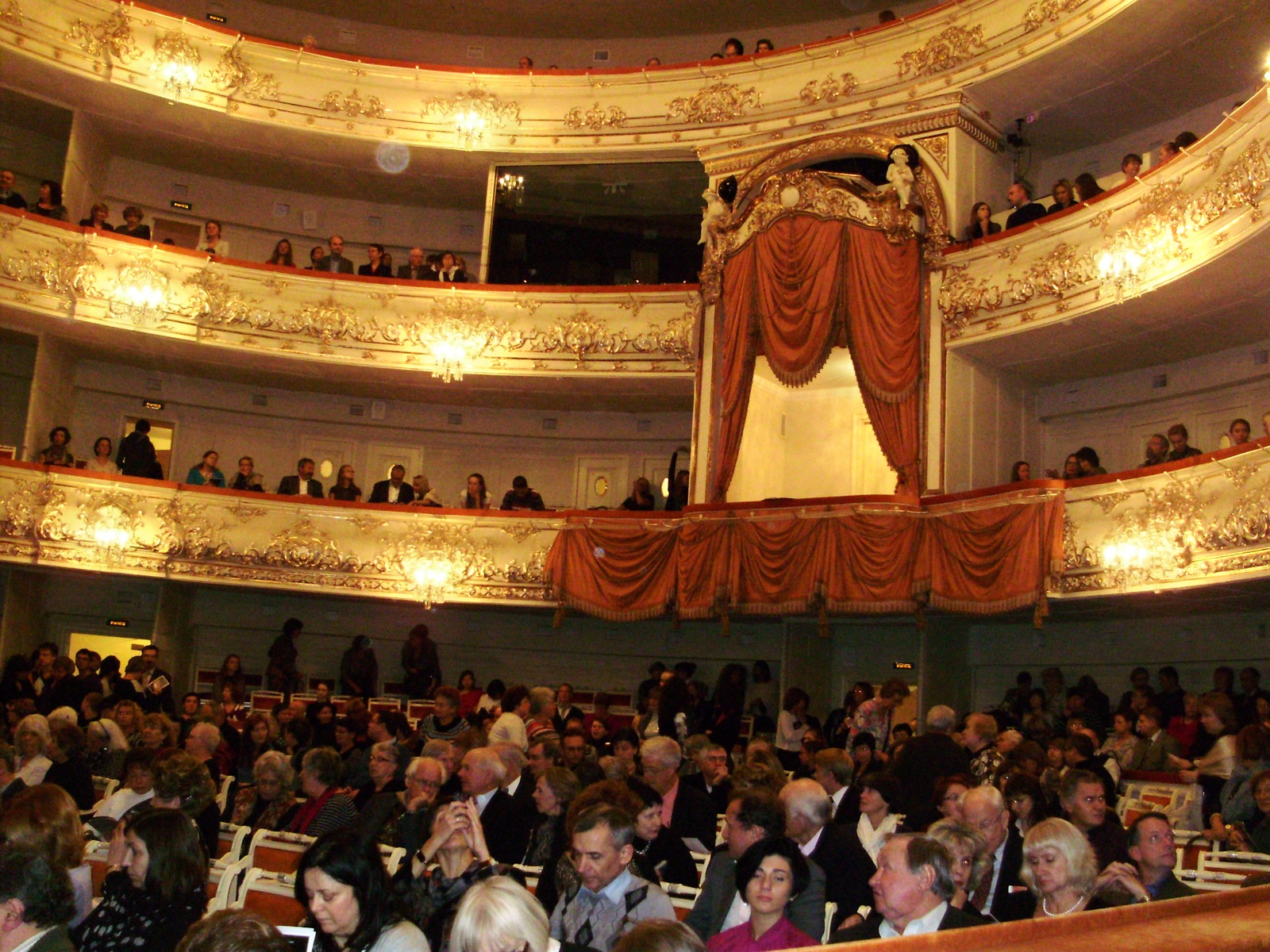 The Mikhailovsky Theatre auditorium before a performance