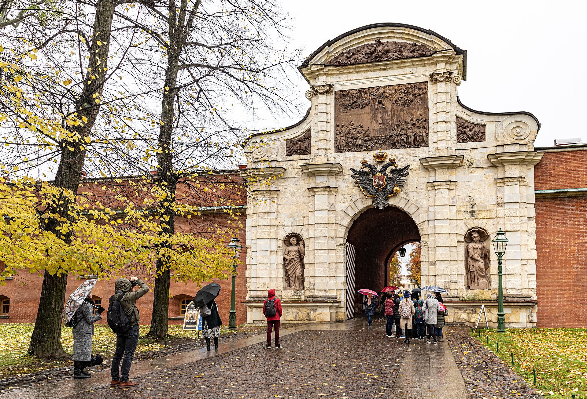 Peter's Gate of the Peter and Paul Fortress in October