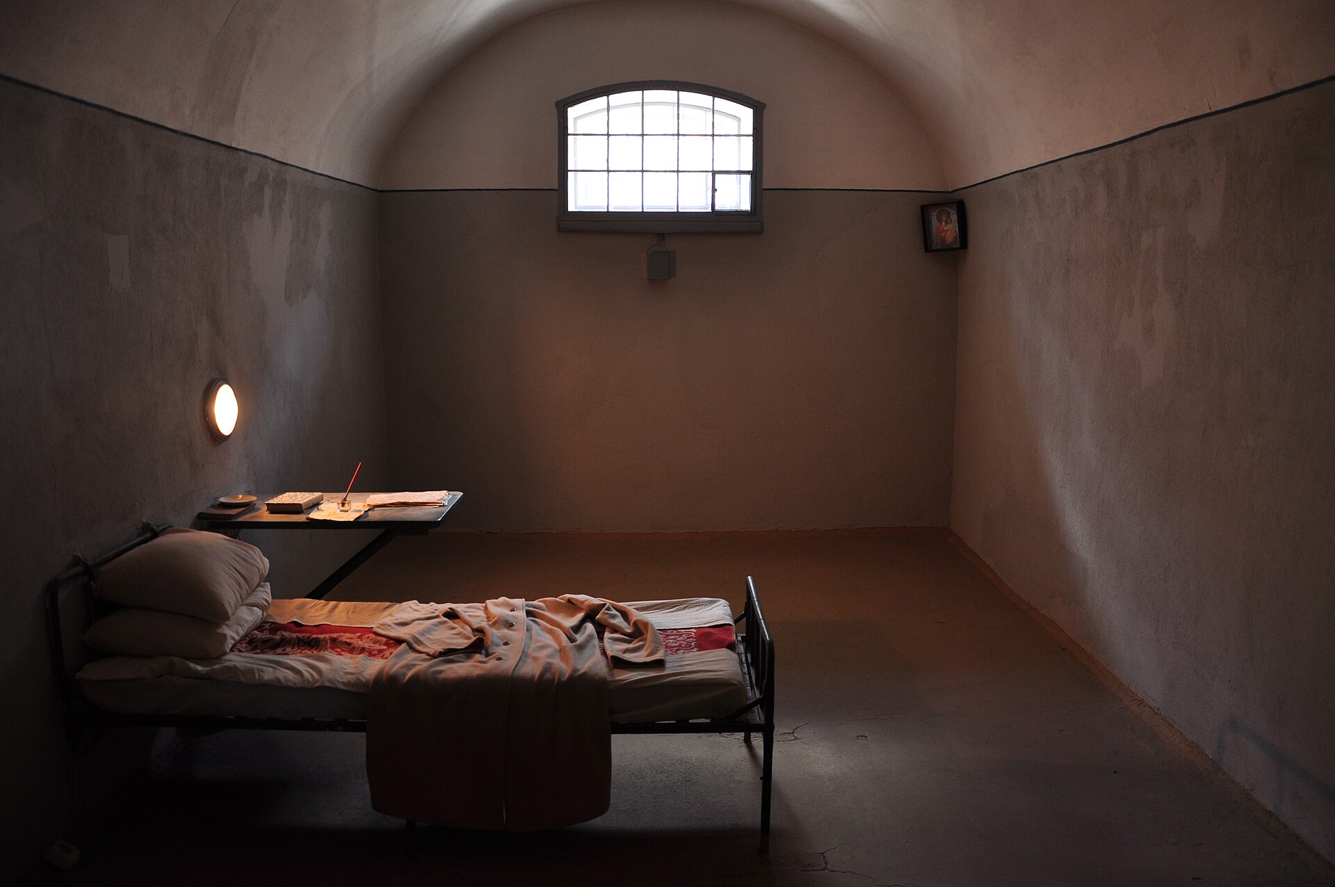 A cell in the Trubetskoy Bastion Prison