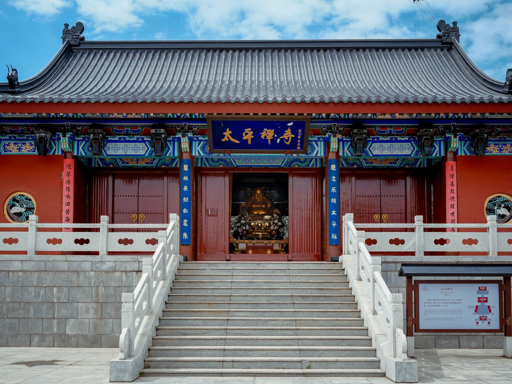Where is the Buddhist Temple Located?