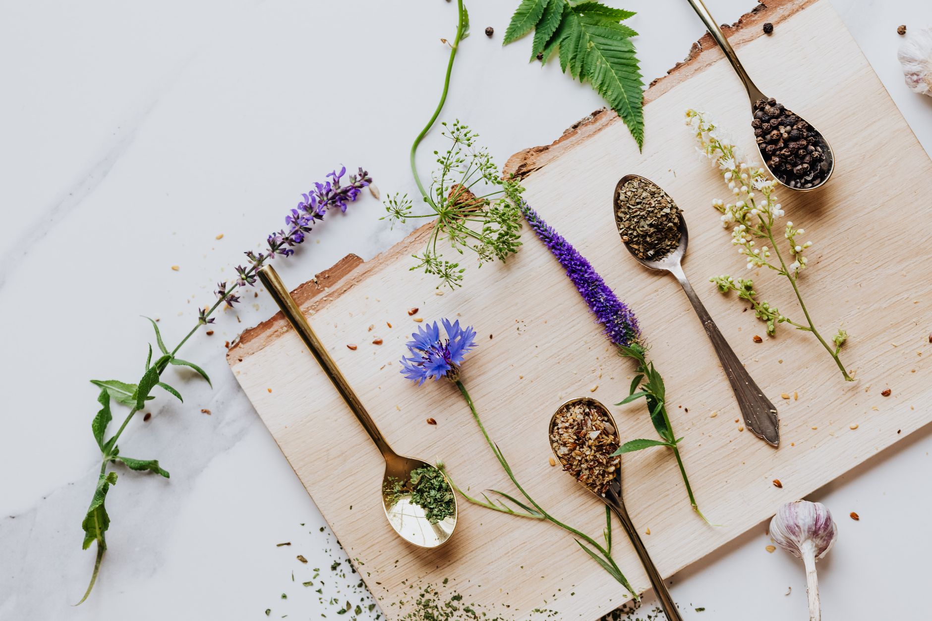 Create edible corners with herbs and compact vegetables