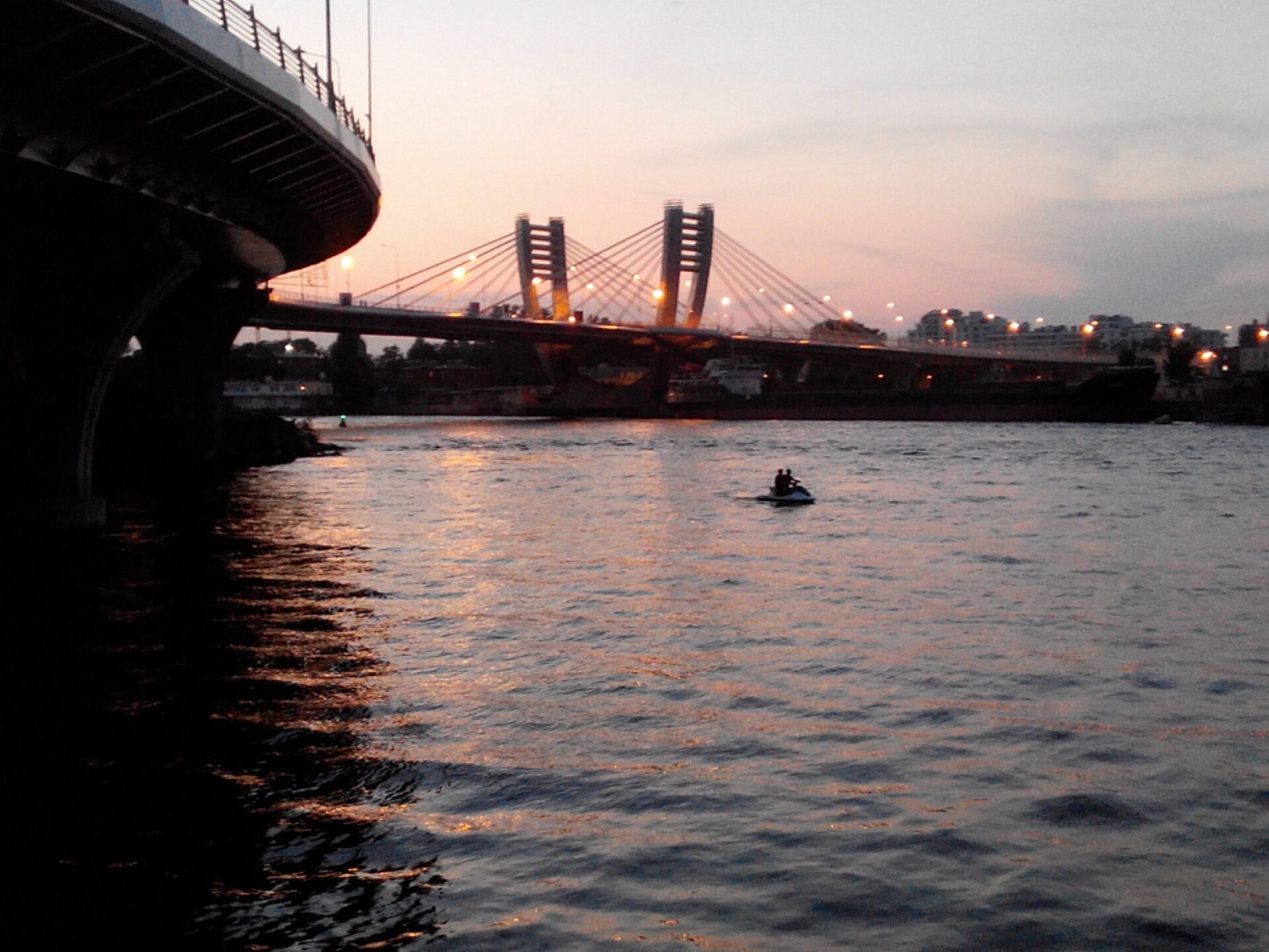 Betancourt Bridge in the evening