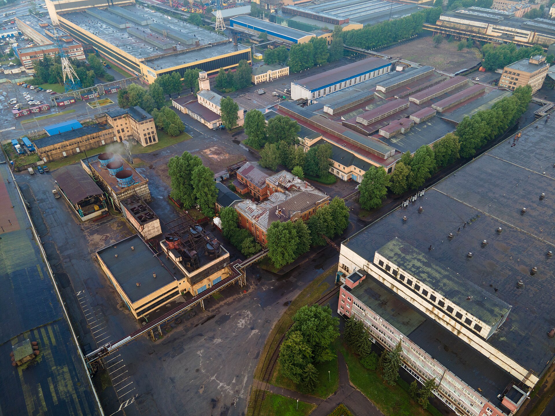 Historic gatehouse of the Kirov Plant