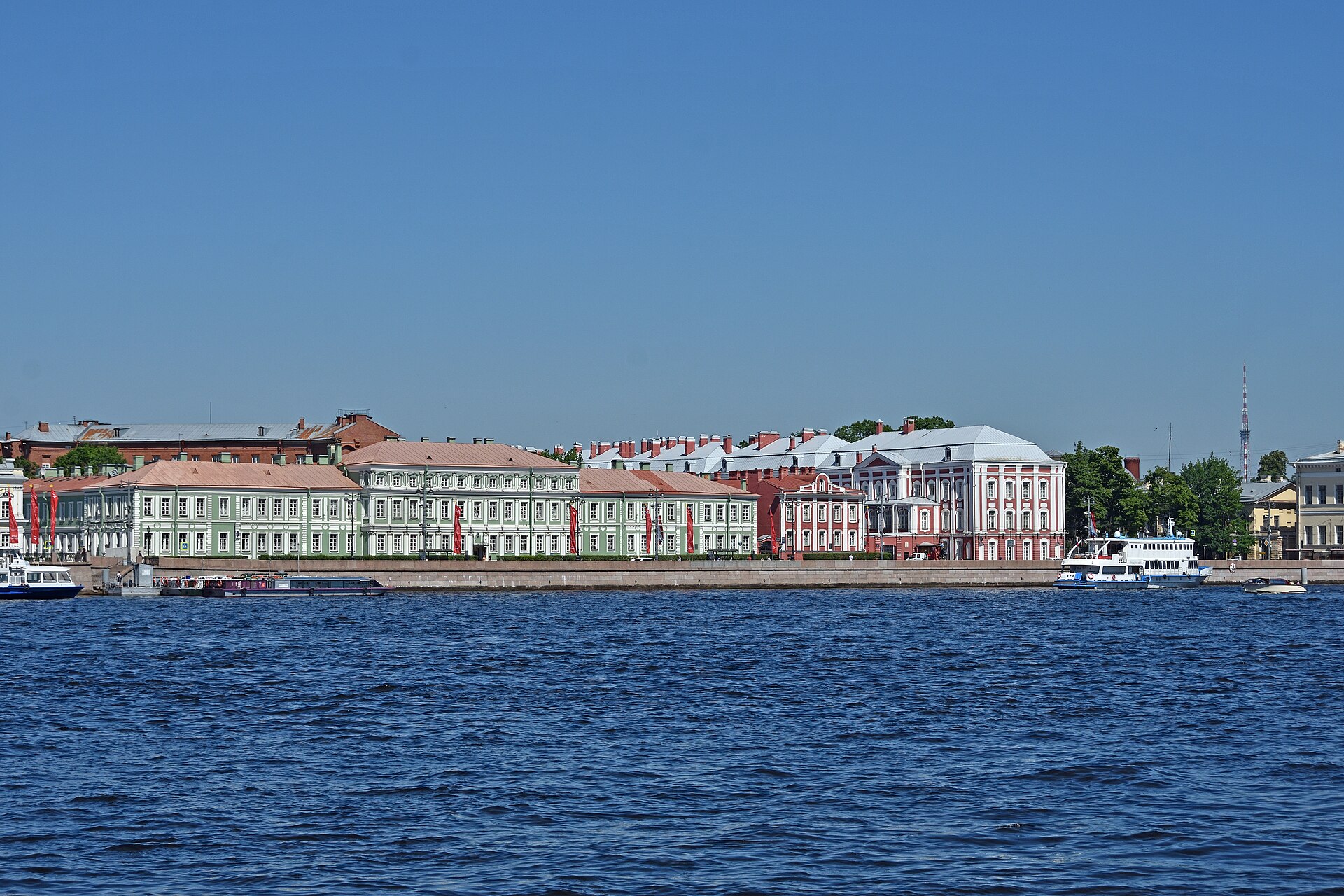 Krasin icebreaker on the Neva