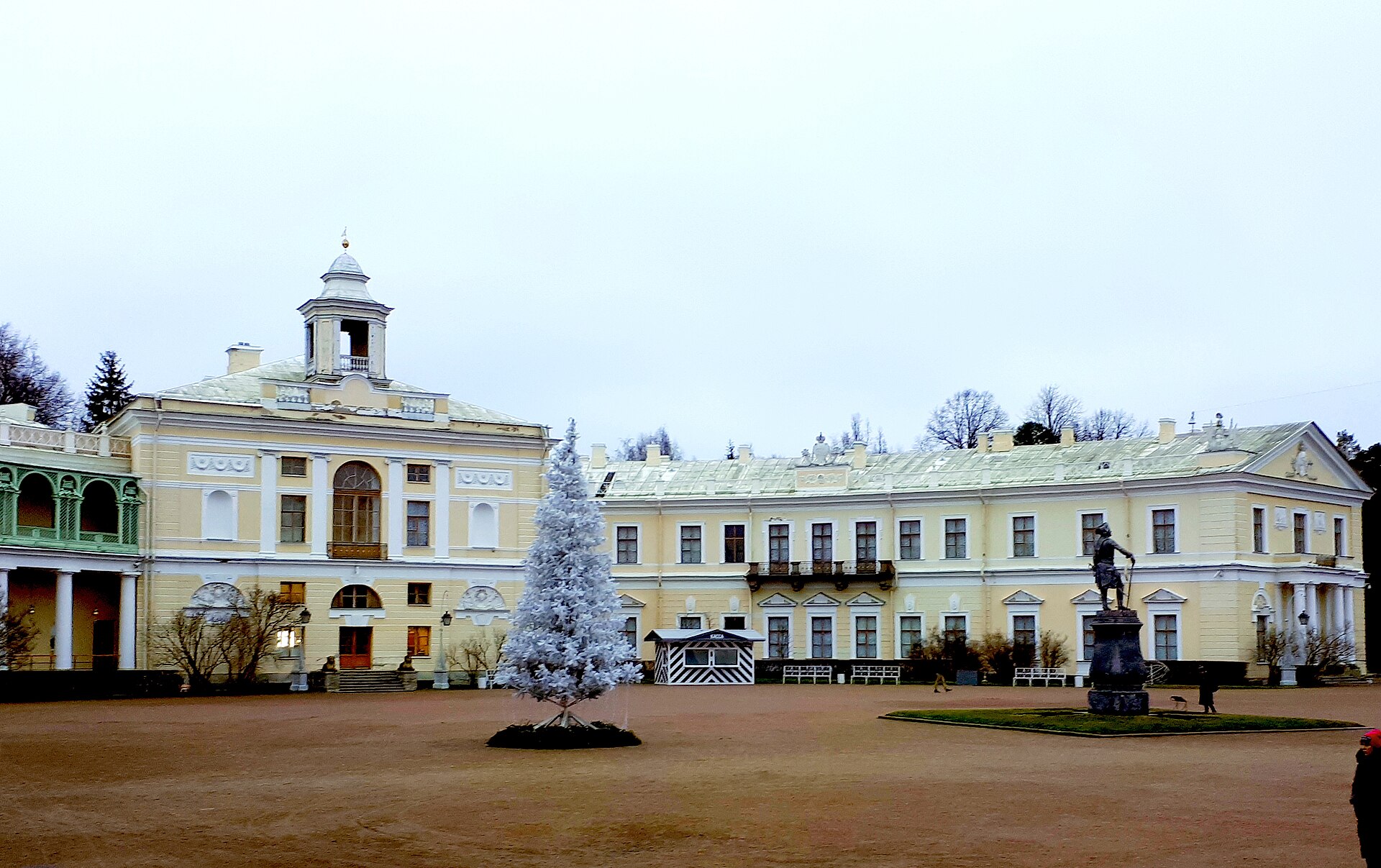 White Birch in Pavlovsk Park in autumn